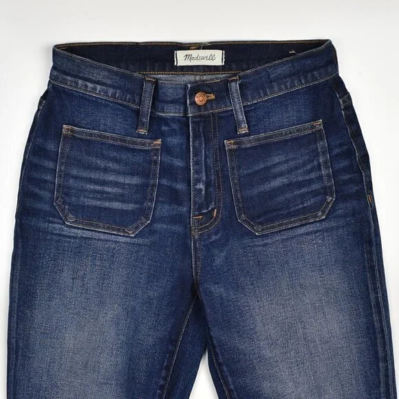 Madewell Cali Demi Boot Jeans Patch Pocket Edition 26 - Picture 5 of 7
